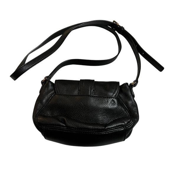 Michael Kors Charlton Leather Crossbody Handbag Gold Buckle Adjustable Strap - Picture 2 of 7